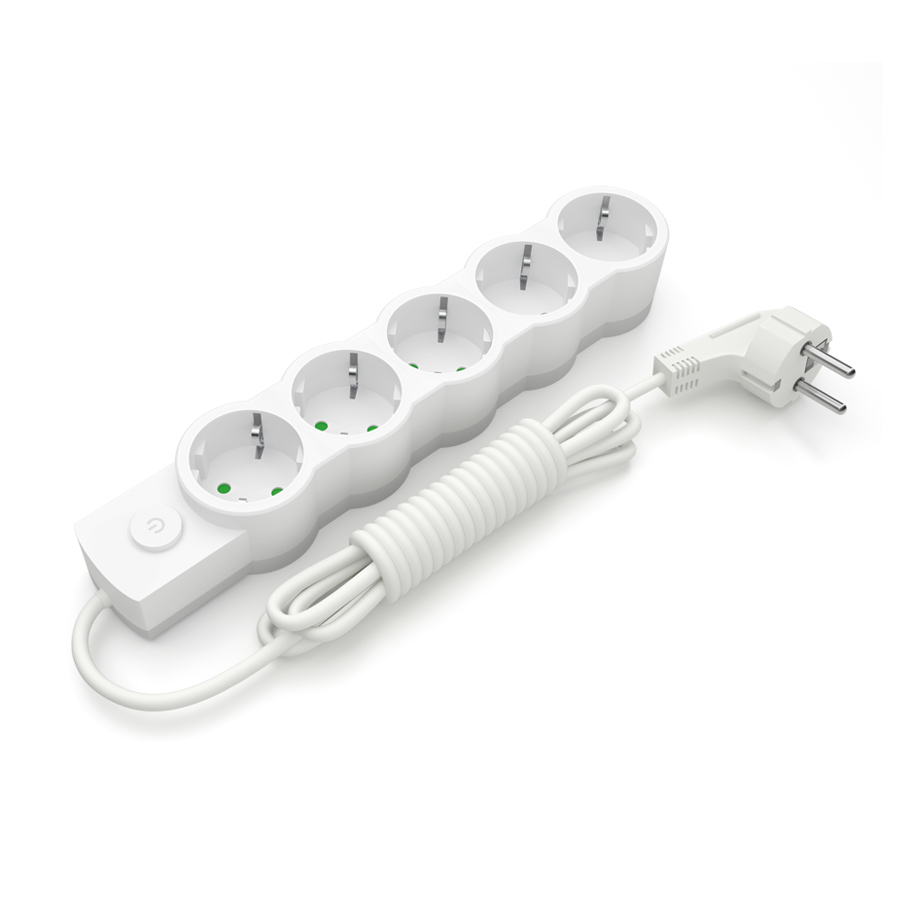 Подовжувач блоковий (PP) ELECTRUM 5 розеток 3м із заземленням та вимикачем (C-ES-1539)